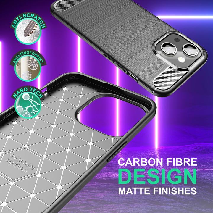 Actual product image Nalia Carbon look silicone cover (Apple iPhone 14 Plus)