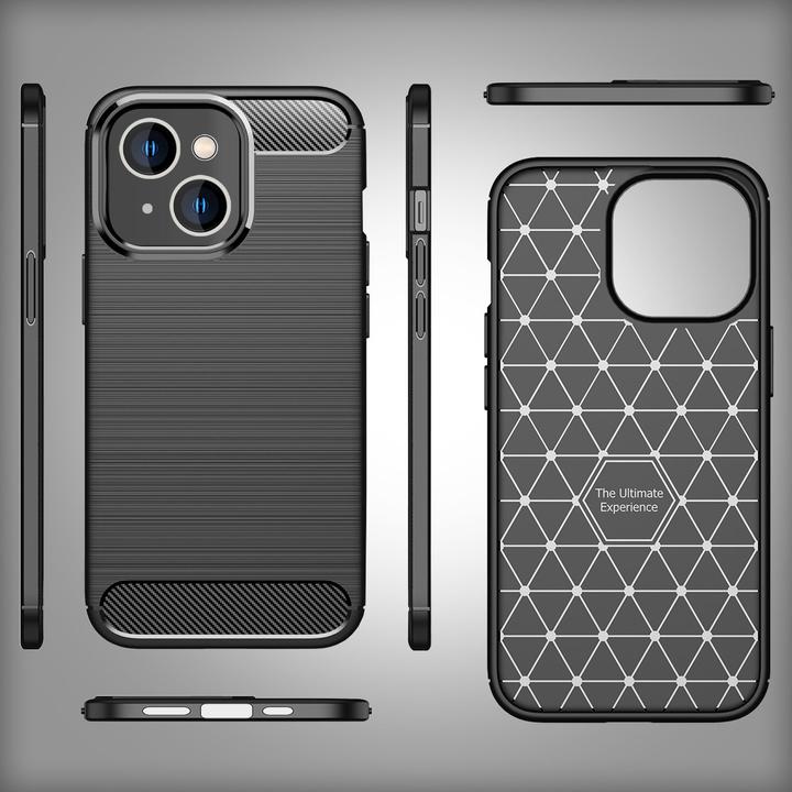 Actual product image Nalia Carbon look silicone cover (Apple iPhone 14 Plus)