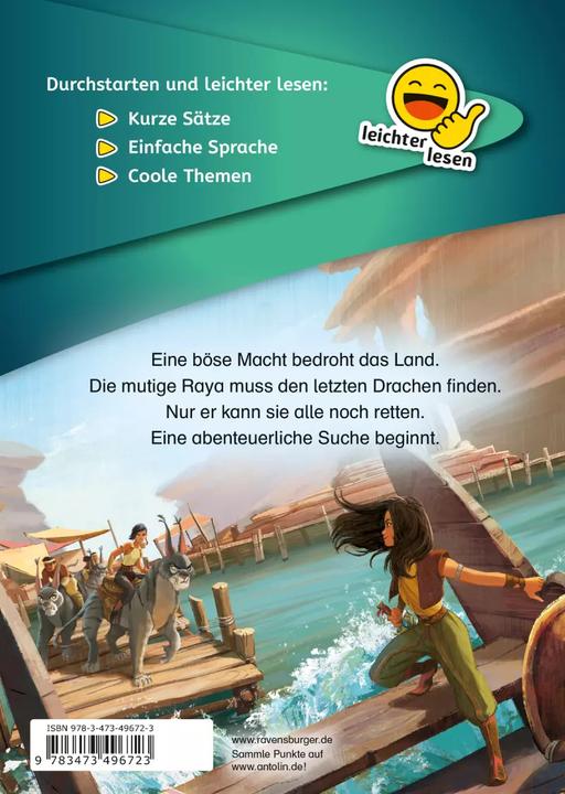 Produktbild Ravensburger Erstleser - leichter lesen: Disney Raya und der letzte Drache: Eine lange Suche (Deutsch, Annette Neubauer, The Walt Disney Company, 2022)