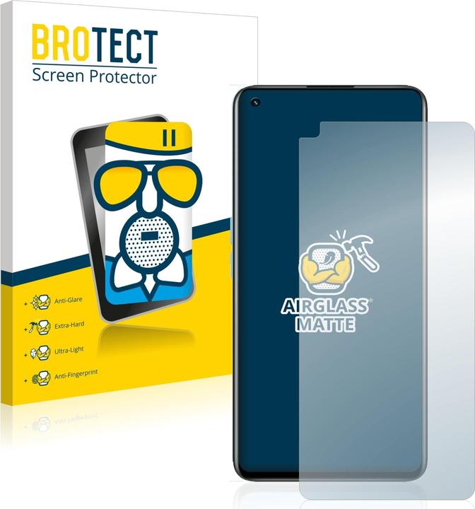 Produktbild BROTECT AirGlass Panzerglasfolie Matt (1 Stück, Realme GT 2)