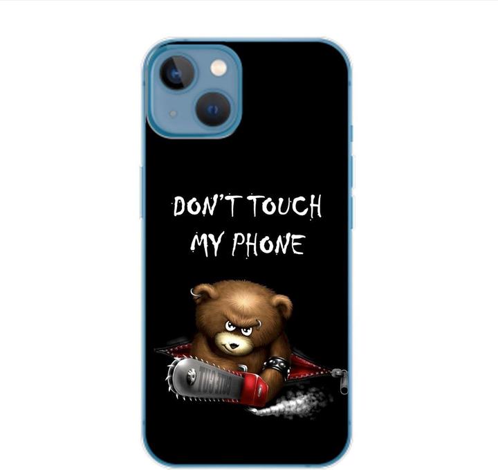 Dont Touch My Phone Bär Schwarz