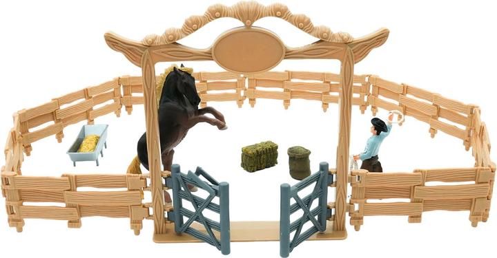 Immagine prodotto Mojo - Recinto per animali western con cowboy - Vita da fattoria, 14 pezzi (MJ-380064)
