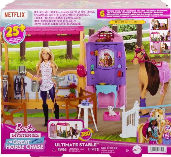 Actual product image Mattel *****Barbie stadnina koni zestaw+lalka JDN43 /1