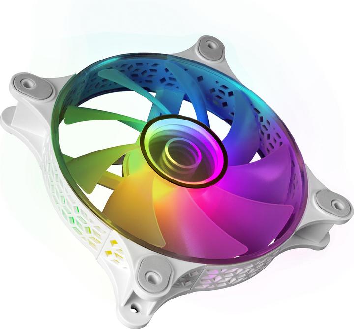 Produktbild Mars Gaming Ventilateur Boitier Mf-3d RGB - 12cm (Blanc) (120 mm, 1 x)