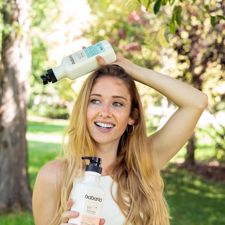 Immagine prodotto Babaria VITAMINA B3+ latte corpo 100% vegan 500 ml (Latte corpo, 500 ml)