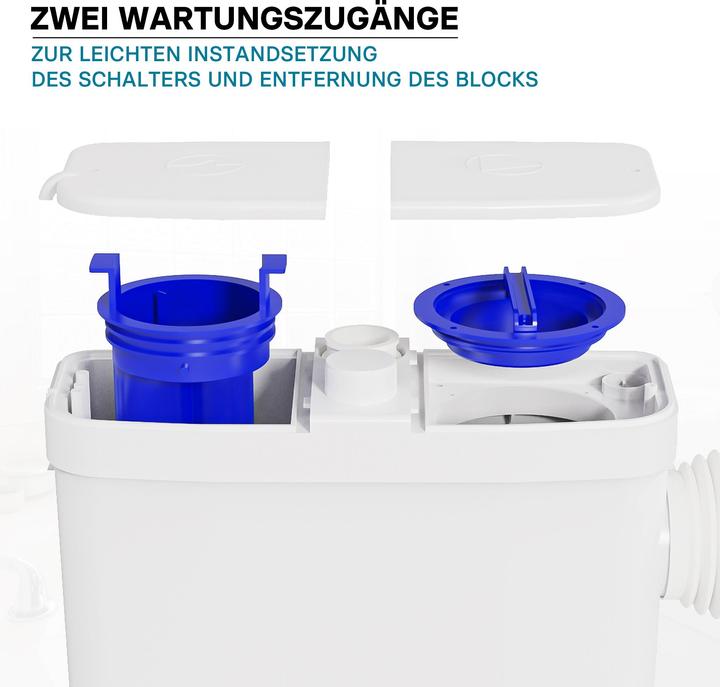 Produktbild Wiltec 3/1 Kleinhebeanlage 450W Seite Hebeanlage Häcksler Schmutzwasser Fäkalien