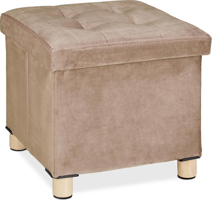 Actual product image Relaxdays Velvet stool