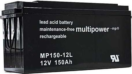Multipower MPL150-12 12V 150Ah Long Life Lead Battery AGM Lead Gel Battery (12 V, 150 Ah)