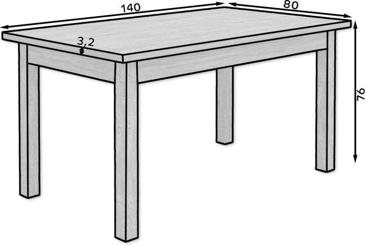 Actual product image ADRK Furniture Folding table RODOS 57 (180 x 57 cm)