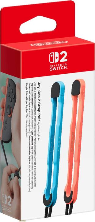 Produktbild Nintendo Joy-Con 2-Handgelenksschlaufen-Paar (hellblau/hellrot) (Switch 2)