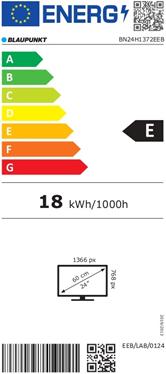 Energie-Label Blaupunkt BN24H1372 (25")