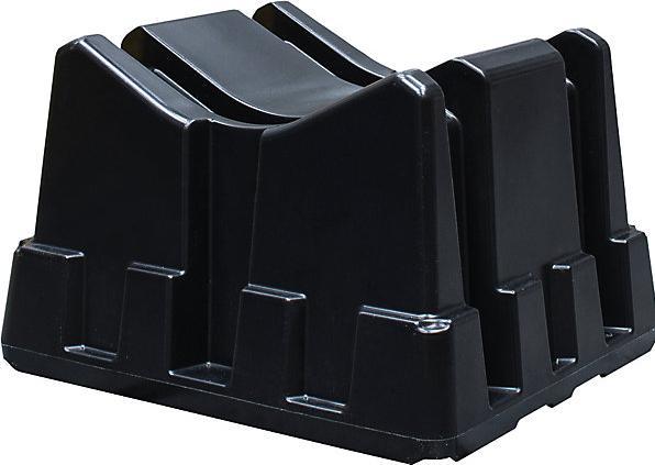 Actual product image kaiserkraft Universal drum stand made of PE, for 60 and 200 l drums, black.