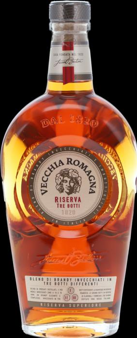 Immagine prodotto Vecchia Romagna Riserva Tre Botti + GB 40,8% Vol. 0,7l