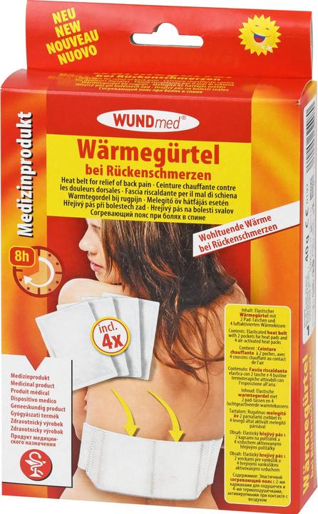 Produktbild Axisis Wärmegürtel + 4 Wärmekissen einmalgebrauch Set, 1 St