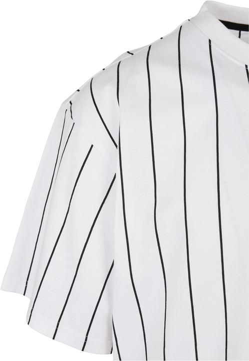 Actual product image Karl Kani KKMQ32041WHT Small Signature Pinstripe Tee white - 16039 (S)