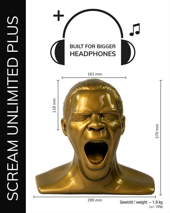 Immagine prodotto Oehlbach Supporto per cuffie Scream Unlimited Plus Adatto per (cuffie): cuffie On-Ear, Over-
