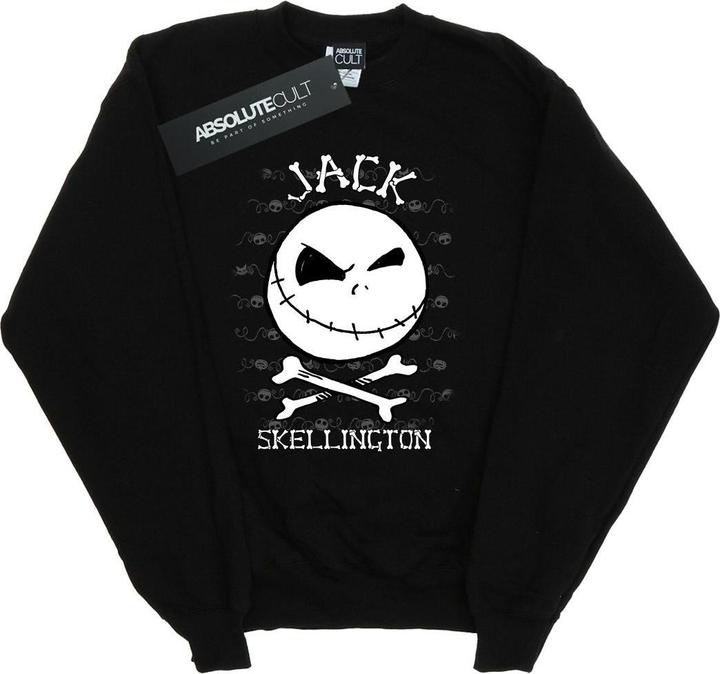 Actual product image Disney Mens Nightmare Before Christmas Jack Face Sweatshirt (L)