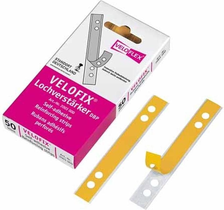 Actual product image Veloflex Hole reinforcer, PVC, self-adhesive, 50 pieces