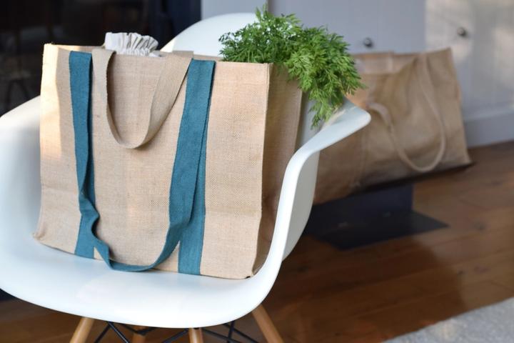 Image du produit Pebbly Sac XL, natural, bleu foncé 41x35x20cm