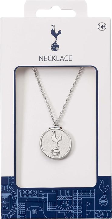 Actual product image Tottenham Hotspur FC Silver Painted Necklace & Pendant (100% synthetic material)