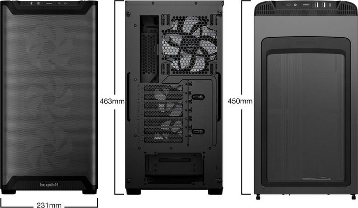 Produktbild be quiet! Pure Base 501 LX (mATX, ATX, Mini-ATX)