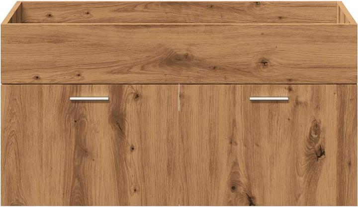 Actual product image VidaXL 4-tlg. Badmöbel-Set Artisan-Eiche Holzwerkstoff Badmöbelset