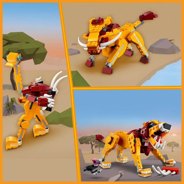 Actual product image LEGO Wild Lion (31112, LEGO Creator 3-in-1)