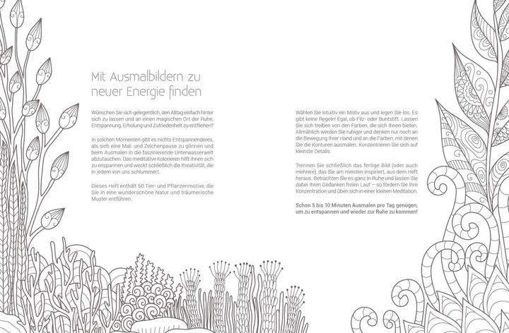 Produktbild Inspiration Meeresrauschen | 50 Unterwasser-Motive zum Ausmalen, Träumen und Entspannen