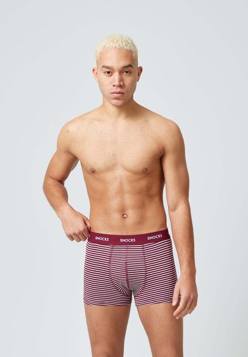 Produktbild Snocks Boxershorts mit Streifen (M, 6er Pack)