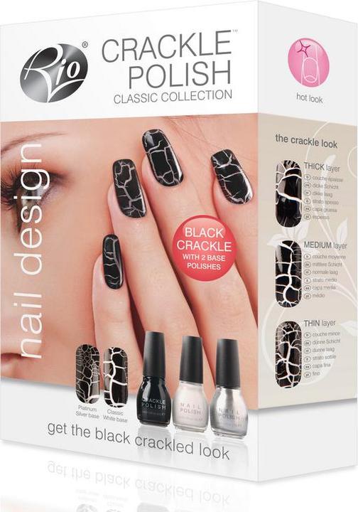Image du produit Rio Crackle Nails Classic" ( NCRC) (Blanc, Noir, Silver)