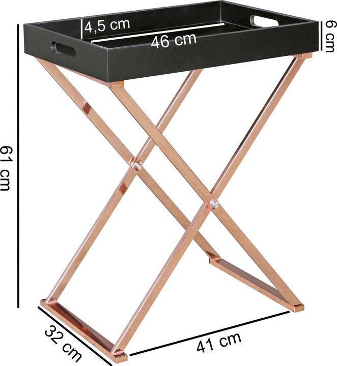 Immagine prodotto Wohnling Vassoio della TV (48 x 61 x 34 cm)