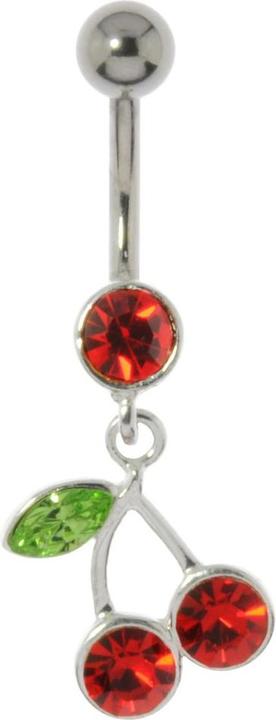 Produktbild Bijouteria Bauchpiercing (Silber 925, Chirurgenstahl 316L, Kristall)
