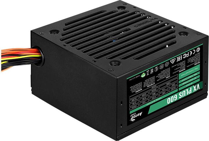 Actual product image AeroCool VX PLUS 600 Power Supply 600 W 20+4 pin ATX ATX Black (600 W)