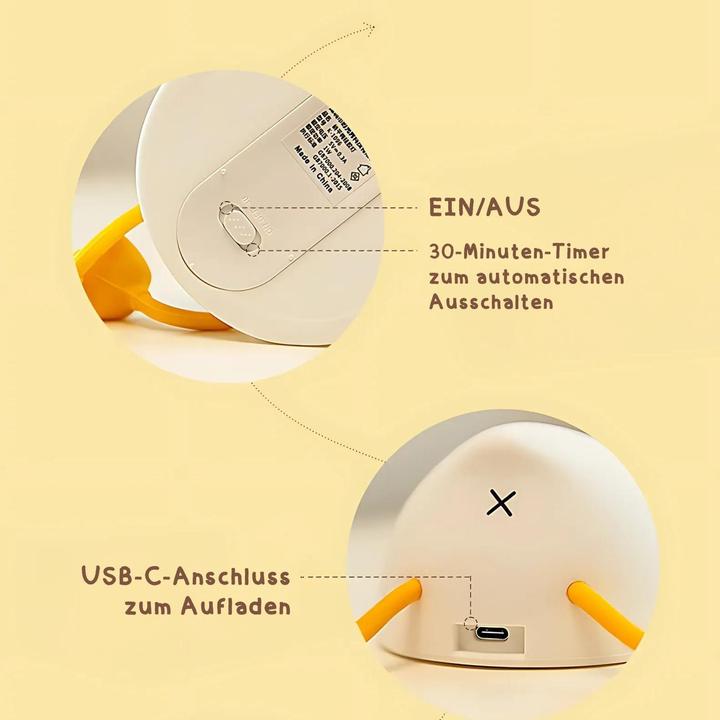 Actual product image Hermex LED duck night light