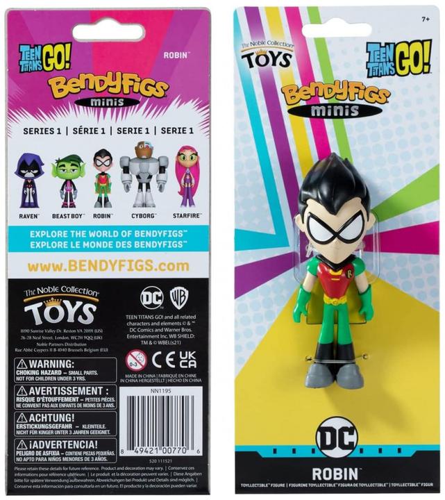Immagine prodotto Noble Collection DC Comics: Teen Titans Go - Robin Mini Bendyfig