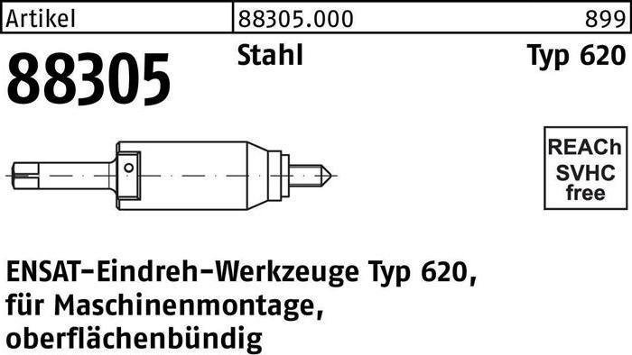 Produktbild Ensat Eindrehwerkzeug R 88305 Typ 620 M 8 Stahl