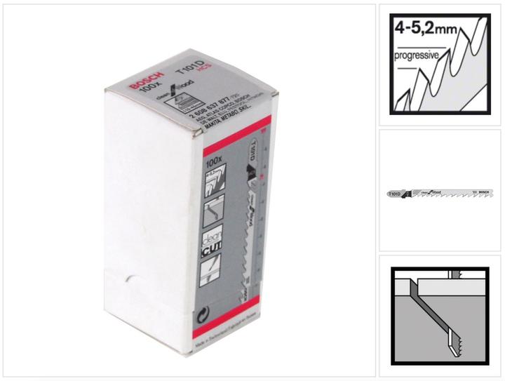 Actual product image Bosch Professional Zubehör Jigsaw blade T 101 D Clean for Wood, 100-pack