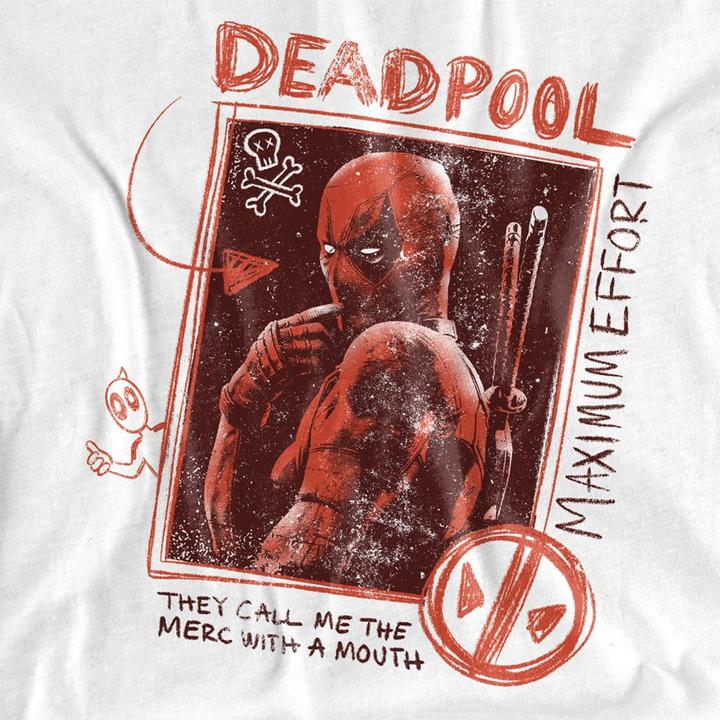 Actual product image Deadpool & Wolverine Unisex Adult Maximum Effort Deadpool T-Shirt (S)