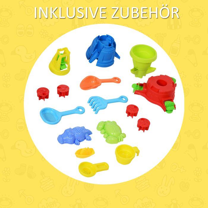 Immagine prodotto Swisshandel24 Tavolo da gioco con sabbia e acqua per bambini Tavolo da gioco per esterni Tavolo da sabbia per