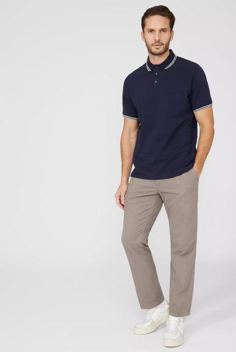 Produktbild Universal Textiles Poloshirt Mit kontrastfarbenen Streifen (S)
