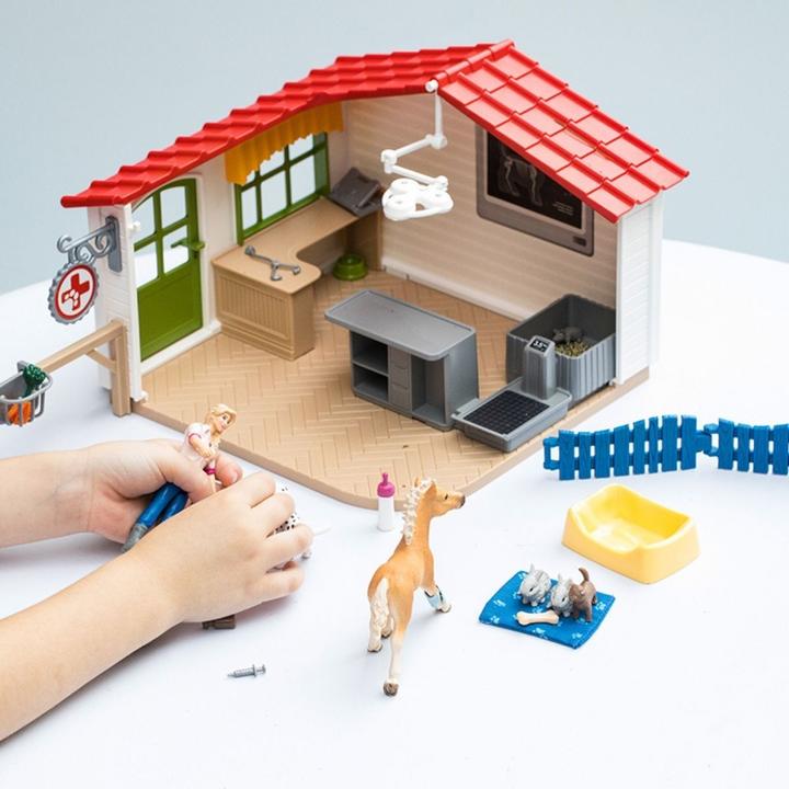Image du produit Schleich Cabinet vétérinaire avec animaux de compagnie