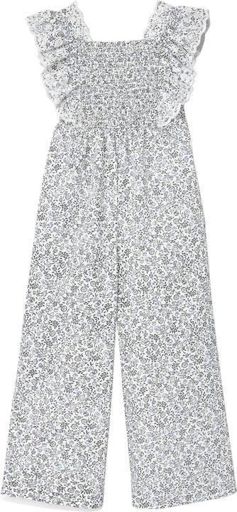 Produktbild Vertbaudet Festlicher Mädchen Jumpsuit mit Blumenprint und Lochstickerei (98)