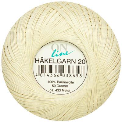 Produktbild Online HÄKELGARN Stärke 20 50 g Stärke 20 433 m 0002 50 g (433 m)