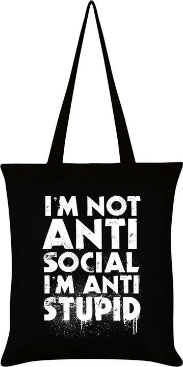 Grindstore Tragetasche I'm Not Antisocial I'm Antistupid