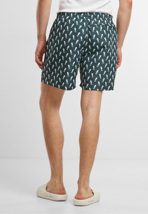Actual product image Urban Classics Pattern Swim Shorts - 4984 (5XL)