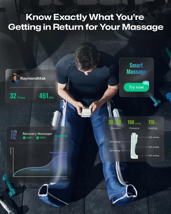 Actual product image Urevo Kabelloses Recovery-Massagegerät (UCRM002)