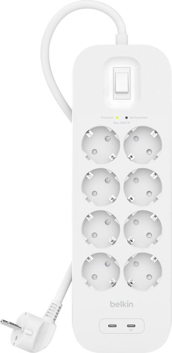 Immagine prodotto Belkin Protezione contro le sovratensioni Surgemaster (8 x, BS 1363, 2 m)
