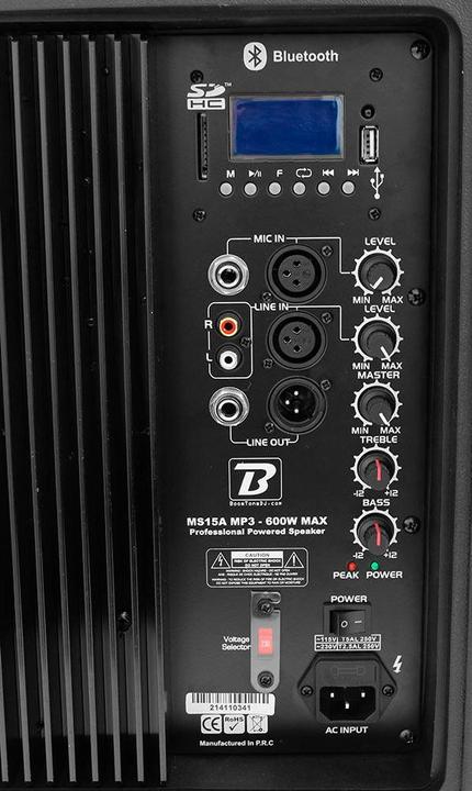 Produktbild BoomToneDJ MS15A MP3 (Aktiv, 1x 600 W)