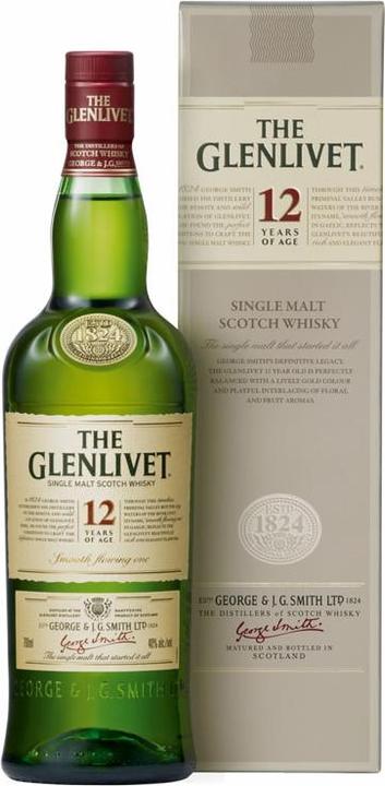Immagine prodotto The Glenlivet 12 anni (Single Malt, Whisky scozzese, 1 x 70 cl)