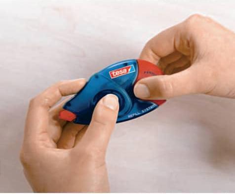 Actual product image tesa Adhesive roller permanent, refillable